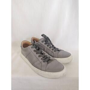 Greats The Royale Sneaker Shoe Ash Grey Leather Italy US 10 Neutral Lace Up EU43